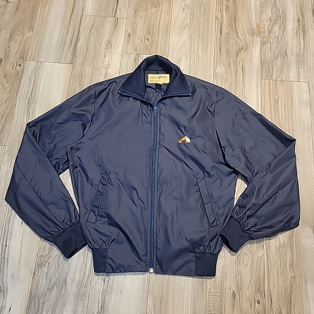 RARE Vintage Logo 7 Full-Zip Windbreaker Boomer Jacket Size Small‎ Full-Zip Blue
